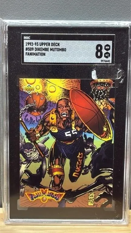 Grade 8 SGC UD 1992-93 Dikembe Mutombo Fanimation
