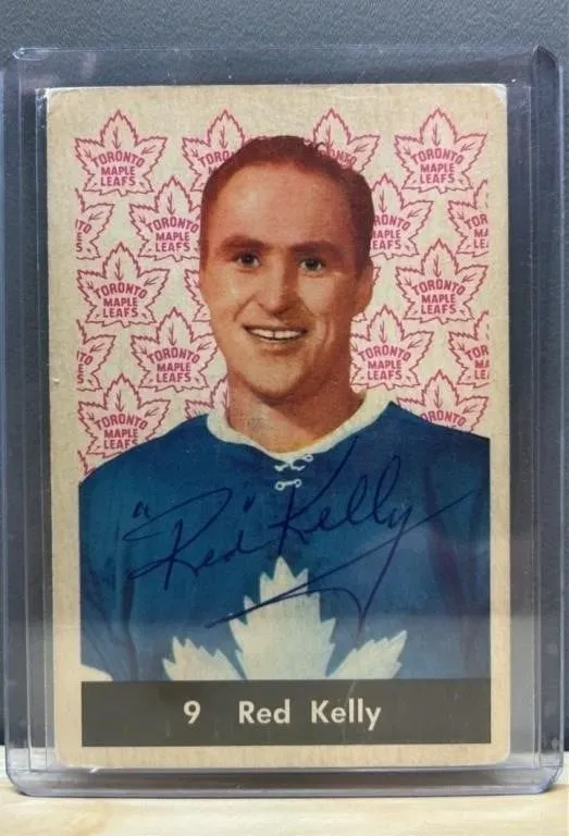 1961-62 Parkhurst Red Kelly Autographed Hockey
