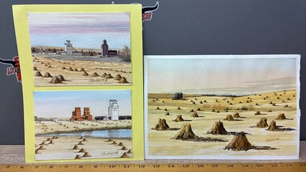 3 Original Watercolour Paintings by Ernest