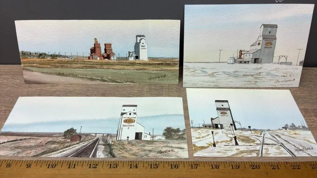 4 Original Watercolour Paintings by Ernest