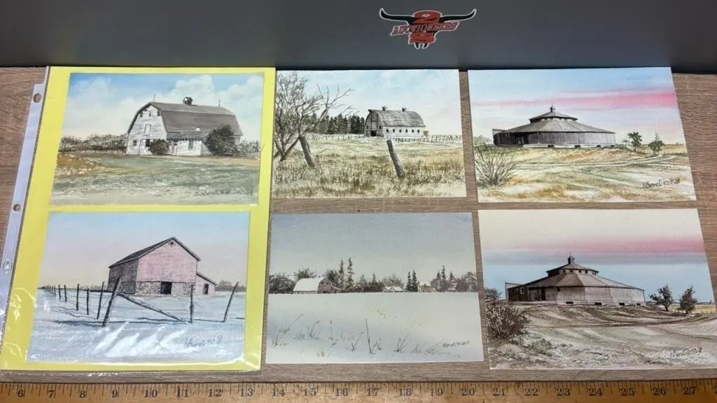 6 Original Watercolour Paintings by Ernest