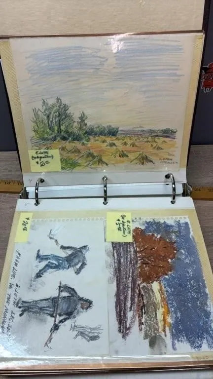 Album of Ernest Luthi Sketches. 43 Pages. Book 1
