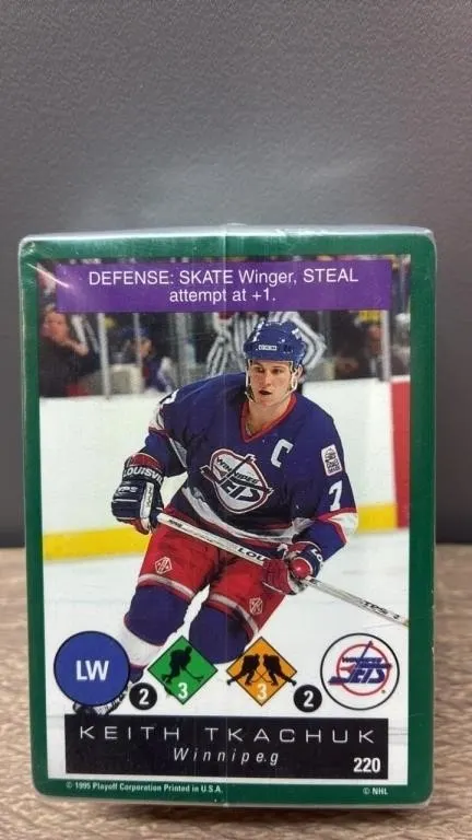1995 Hockey Challenge One On One Card Game.