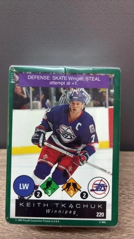 1995 Hockey Challenge One On One Card Game.