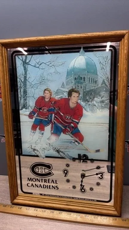 Vintage Sport Art Montreal Canadiens Mirrored