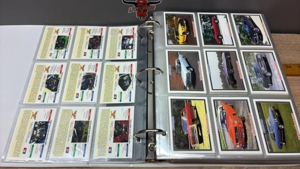 Binder of Asst. Automobile Collector Cards