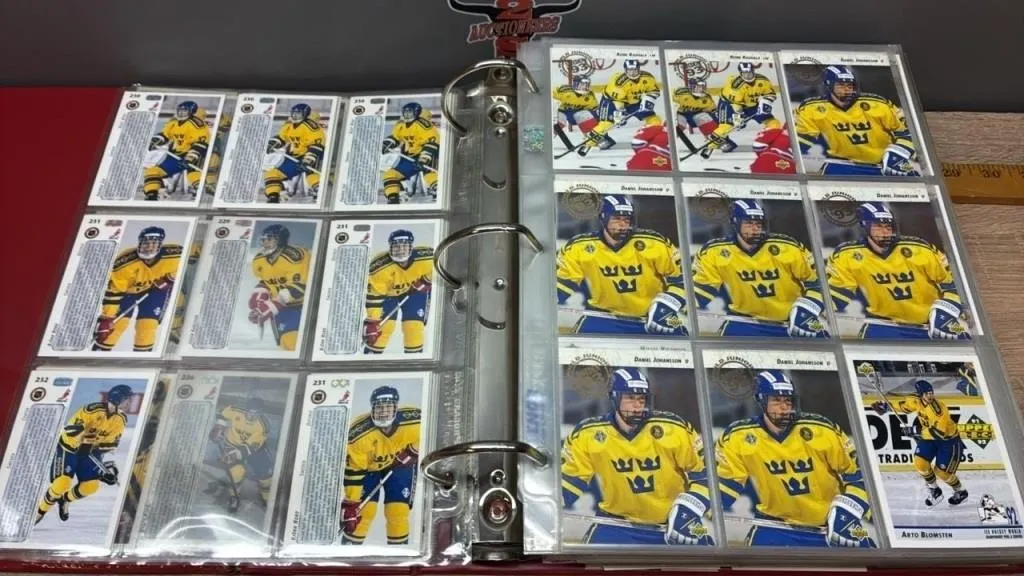 Binder of 1990�s Hockey Cards.