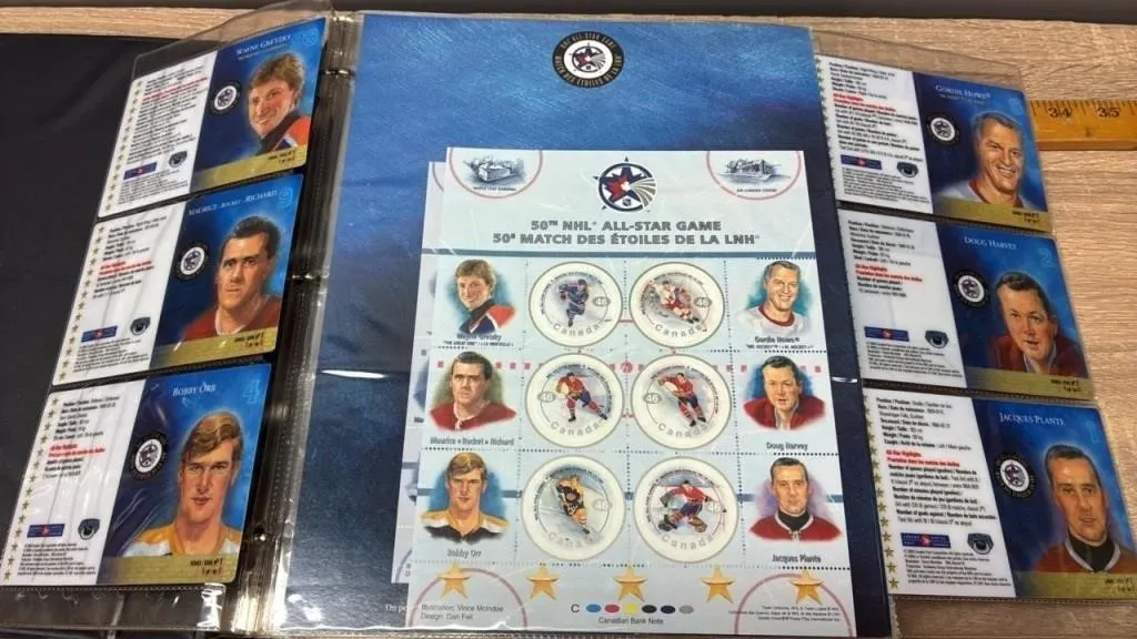 Canada Post NHL Stamp Sets. 2000, 2001, 2002 &
