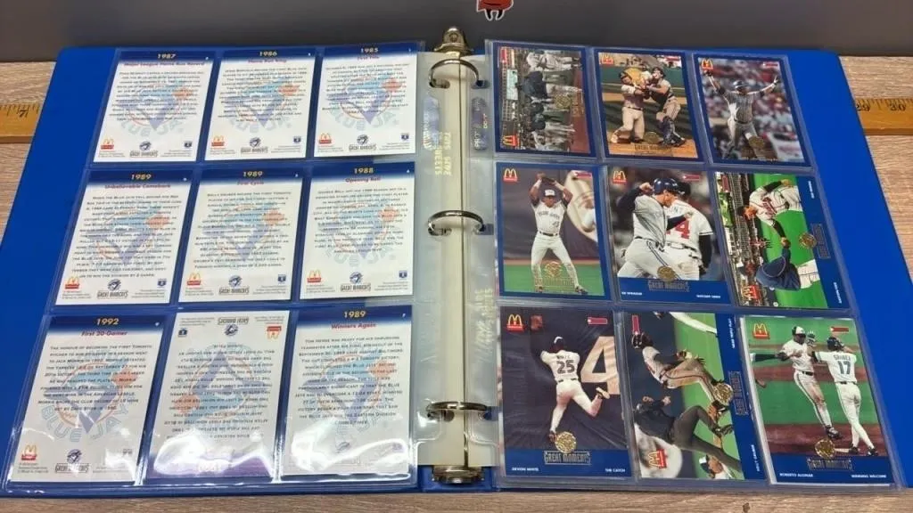 4 Pages McDonald�s Baseball Cards.
