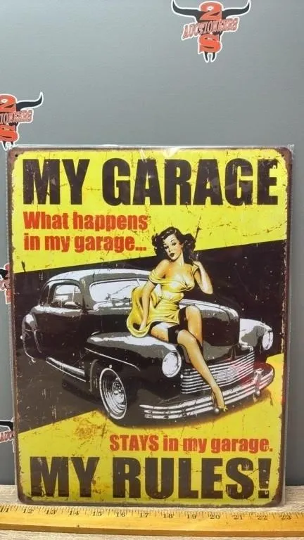 Decorative Tin Sign - My Garage. 12�x16�.