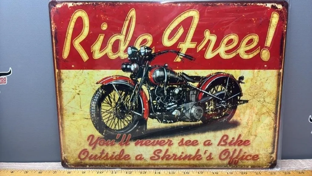 Decorative Tin Sign - Therapy Bills. 12�x16�.