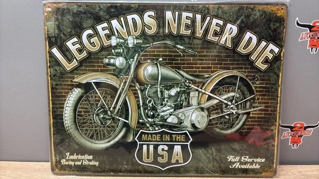 Decorative Tin Sign - Legends. 12�x16�.