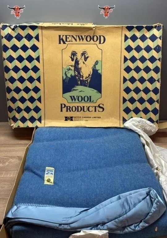 Kenwood Ramcrest Wool Blanket. 72�Wx84�H.