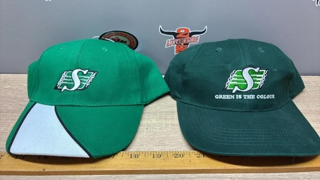2 Unused Sask. Roughriders Caps.