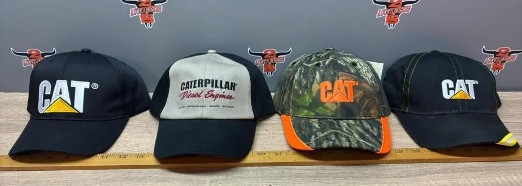 4 Caterpillar Caps.