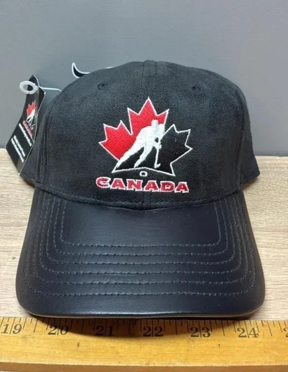 Unused Hockey Canada Leather Cap.