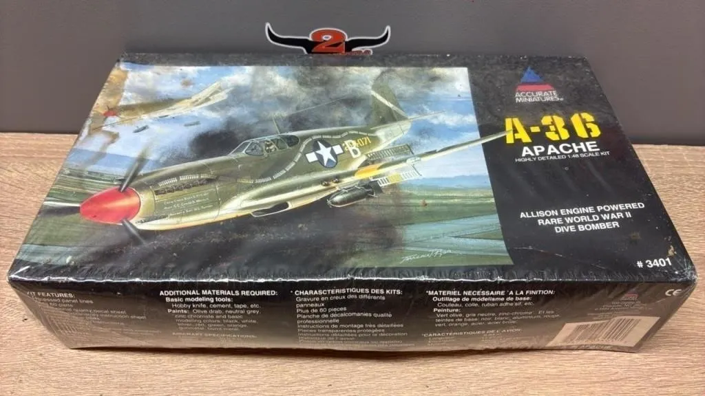 Unbuilt Accurate Miniatures 1:48 Apache A-36