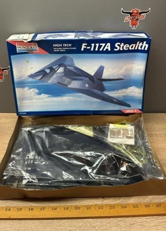 Unbuilt 1:48 Monogram F-117A Stealth. Box