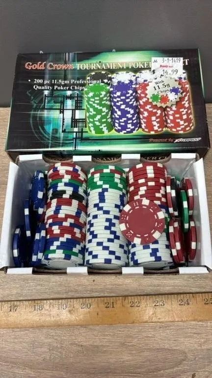 Poker Chip Set.