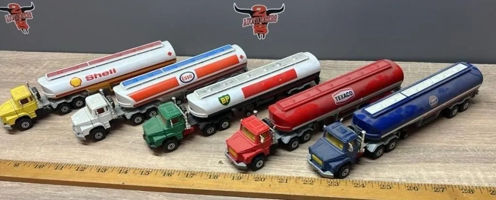 5 Majorette 1:64 Tanker Trucks (Steel Trucks,