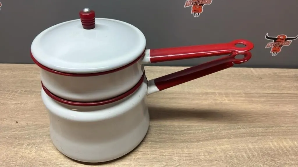 Enamel Double Boiler