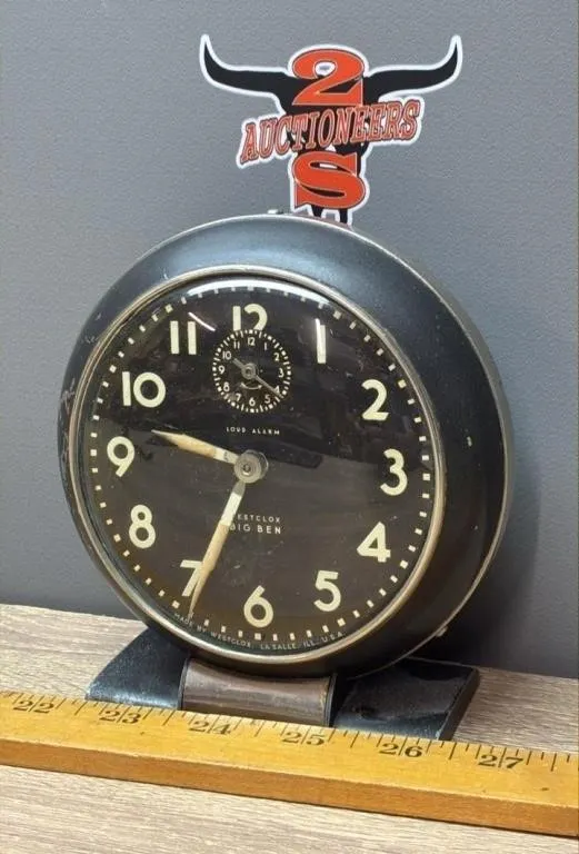 Westclox Big Ben Alarm Clock. Radium.