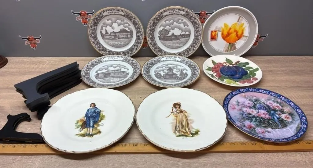 9 Collector Plates. *NO SHIPPING