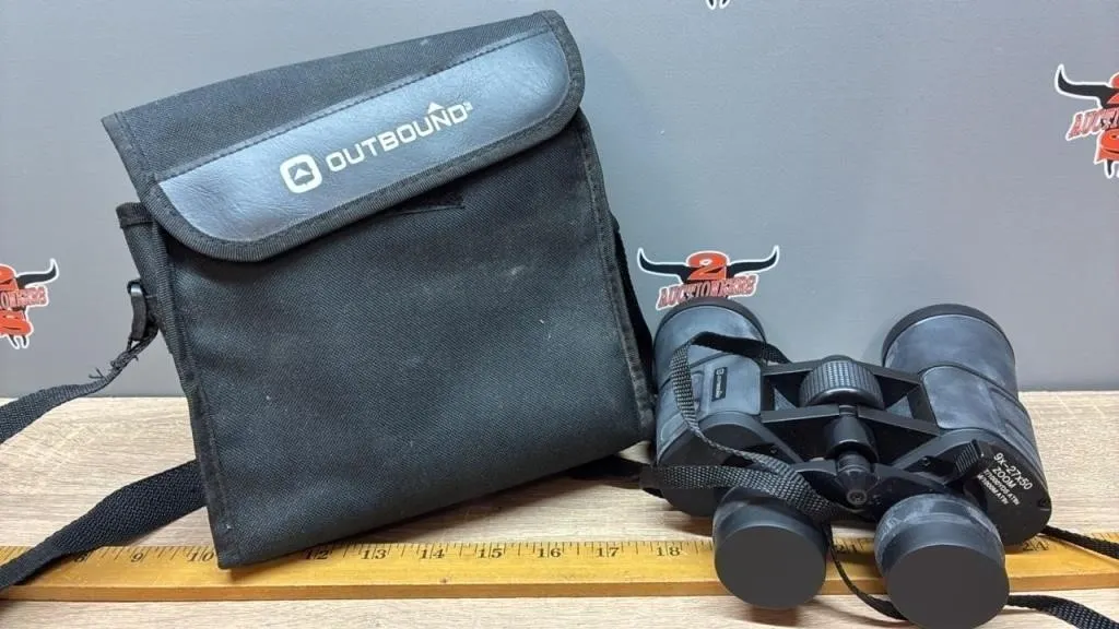 Outbound 9x-27x50 Binoculars w/Case.