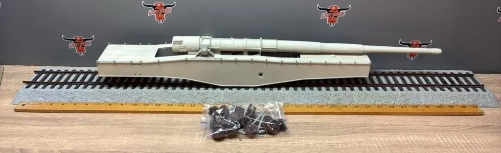 Plastic Model of German Rail Gun. Carriage &