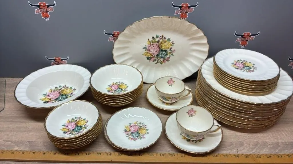 43 Pieces Sovereign Potters Earthenware Dishes. 1