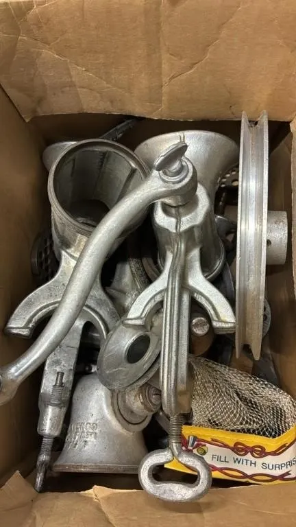Asst. Meat Grinders & Accessories. *NO SHIPPING
