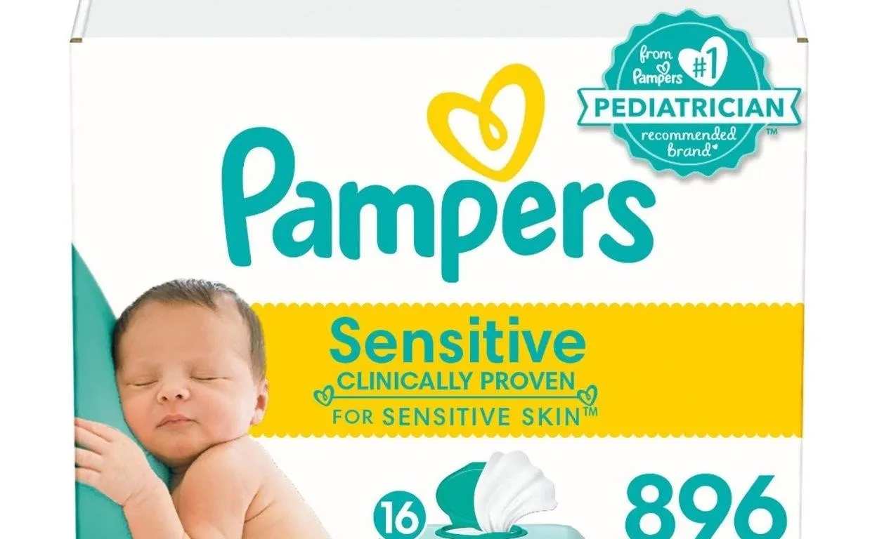 Pampers Sensitive Baby Wipes 896ct