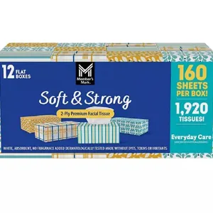 Soft Strong Facial Tissues 160ct 12pk