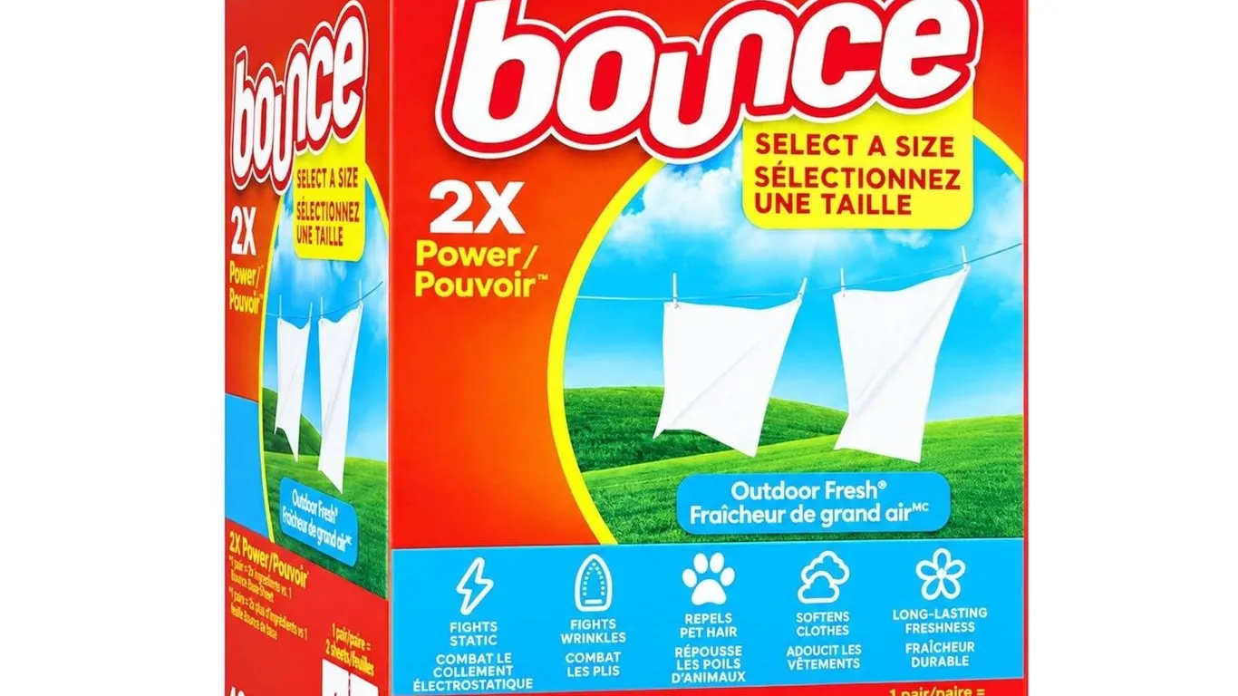 Bounce 2X Power Dryer Sheets Outdoor Fresh 400ct