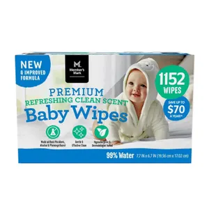 Premium Scented Baby Wipes 96ct 12pk