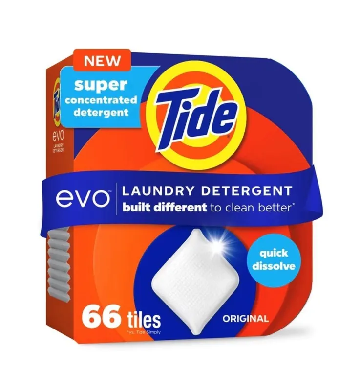 Tide Evo Laundry Detergent Tiles 66ct