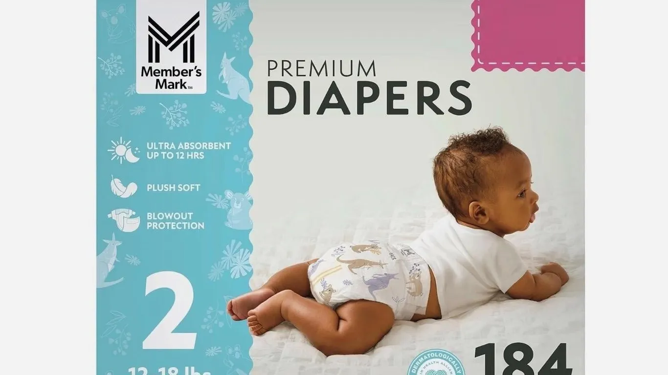Premium Baby Diapers Size 2 184ct