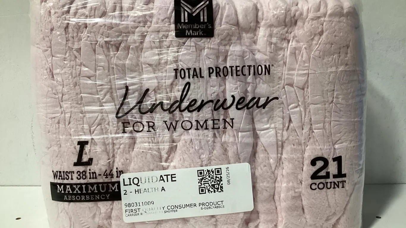 Total Protection Incontinence Underwear Womens L