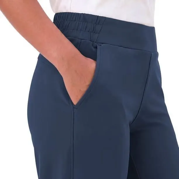 Womens Travel Wide Leg Pants Navy Blue