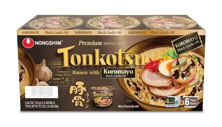Nongshim Tonkotsu Ramen With Kuromayu 3.56oz 6pk