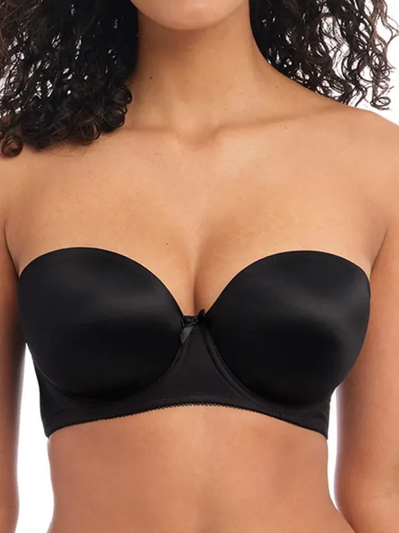 Freya Deco Underwire Strapless Bra Black 34G