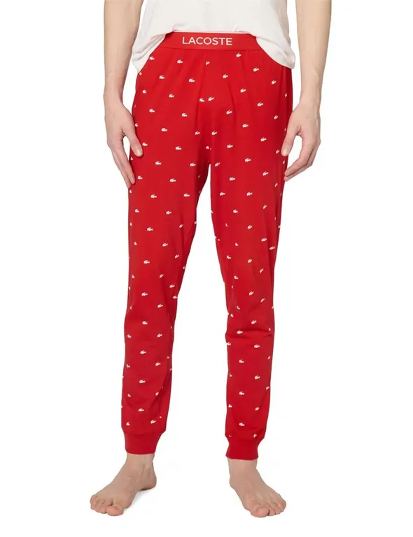 Lacoste All Over Croc Print Pajama Pants Medium