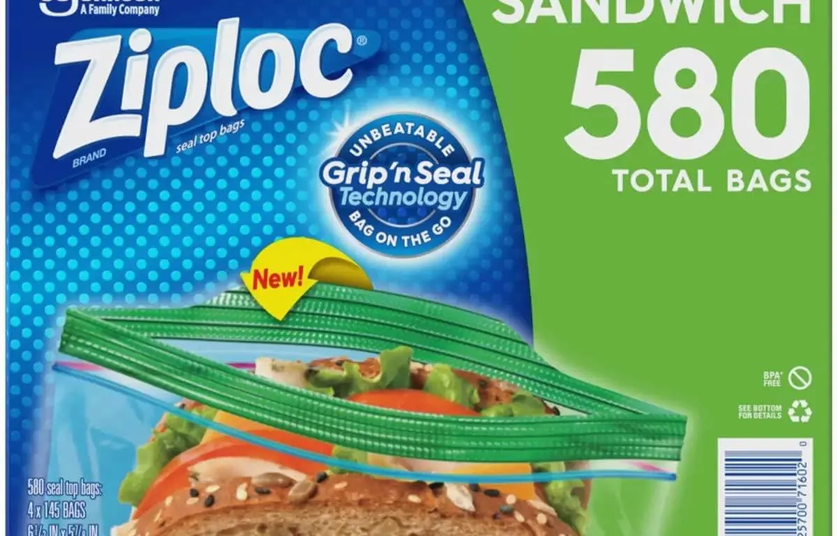Ziploc Sandwich Bags 145ct 4pk