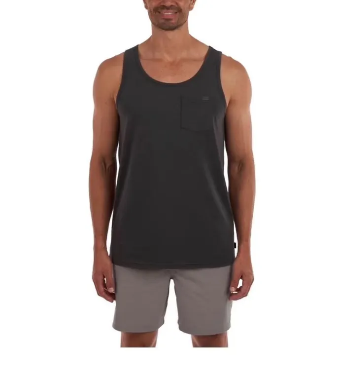 Billabong Mens Charcoal Grey Pocket Tank Top XXL