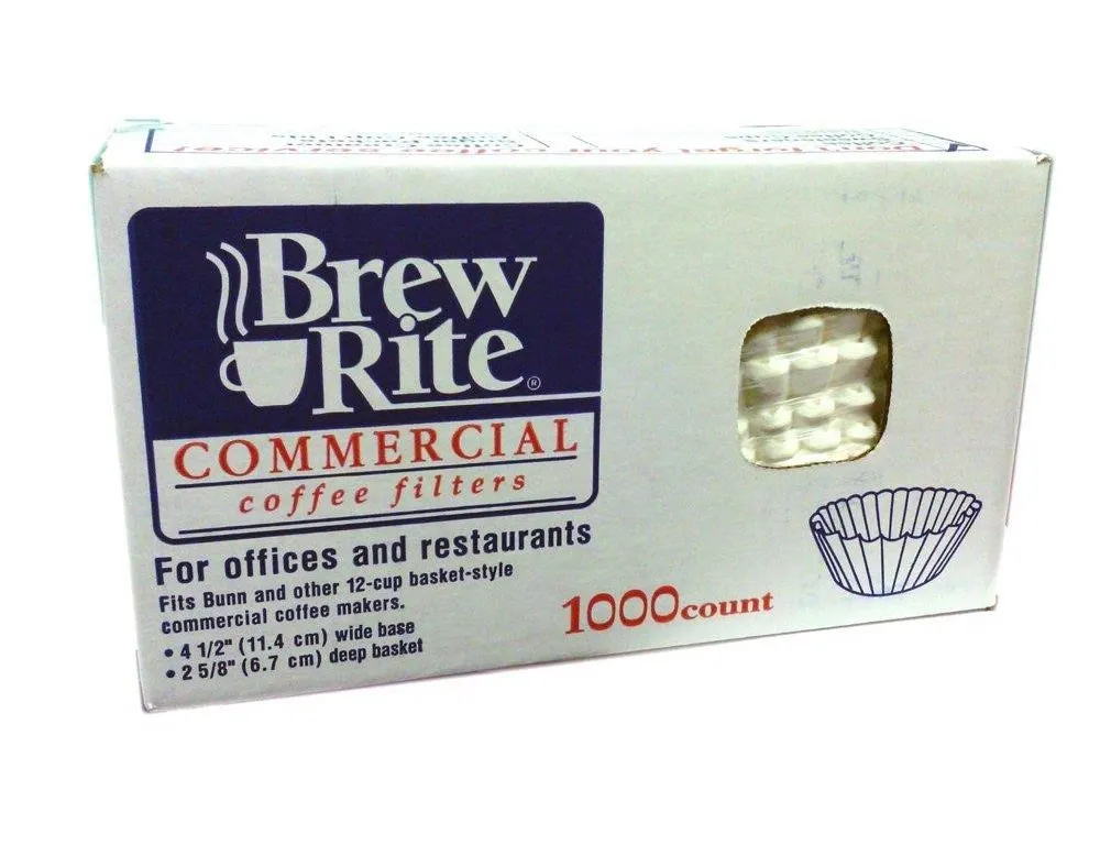 Brew Rite Basket-Style Coffee Filters 1000ct