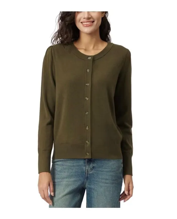 Frye Womens Button Front Cardigan