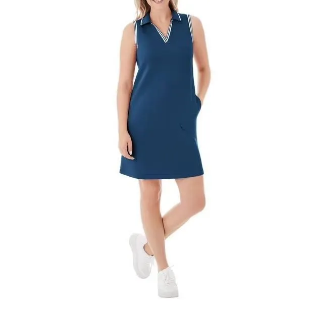 Womens Pique Sandwash Dress Size M