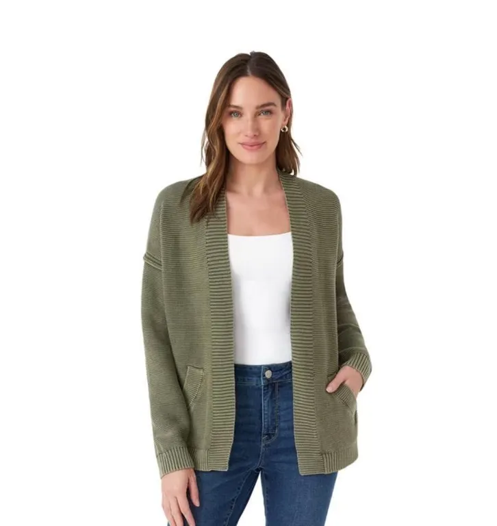 Seven7 Womens Open Knit Cardigan