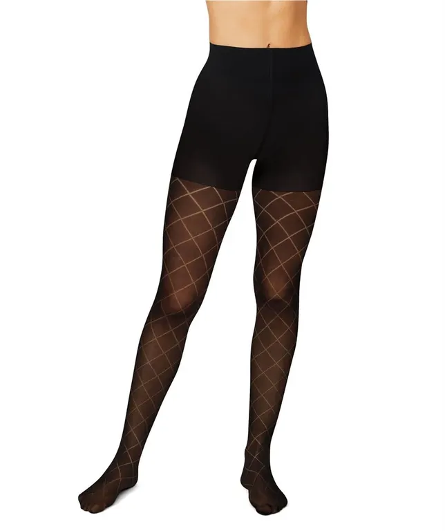 Hanes Diamond Outline Pantyhose Medium 1pk