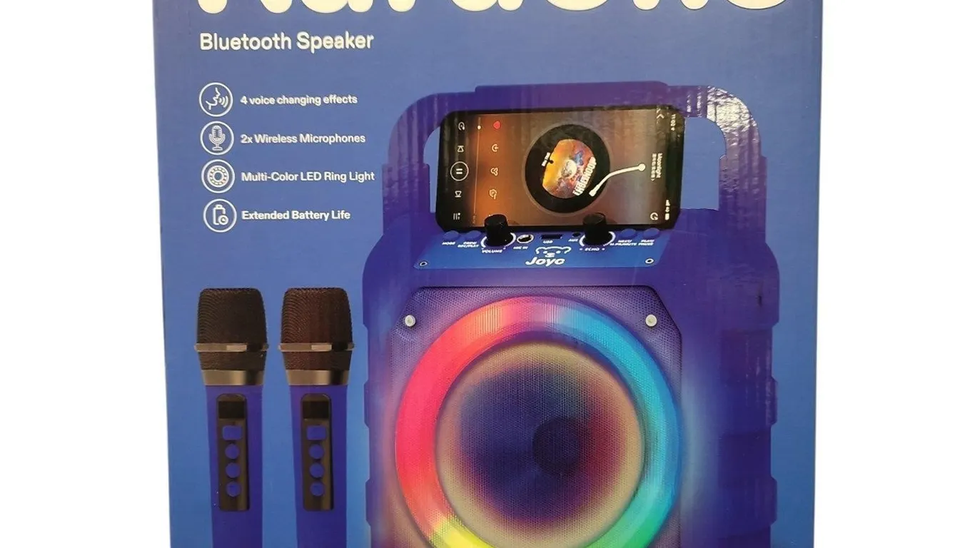 Joyc Mic Drop Karaoke Machine Blue